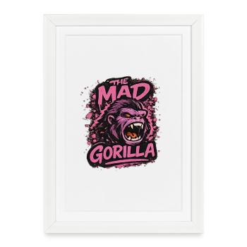 The angry gorilla - Framed poster (27 × 37 cm) - white - Front