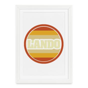 Lando légendaire - Affiche encadrée (27 × 37 cm) - blanc - Devant
