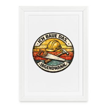 I'll build this sometime - Framed poster (27 × 37 cm) - white - Front