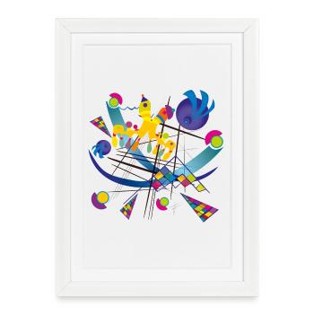 Wearable Art - Visual symphony - Framed poster (27 × 37 cm) - white - Front