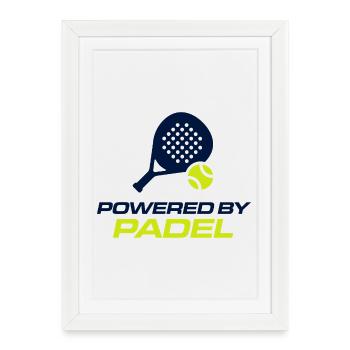 Powered by Padel Athlete Sport Club Design - Framed poster (27 × 37 cm) - white - Front