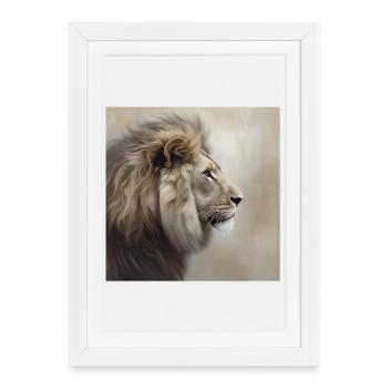 02-009 - Affiche encadrée (27 × 37 cm) - blanc - Devant