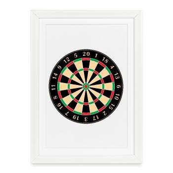 cible - Affiche encadrée (27 × 37 cm) - blanc - Devant