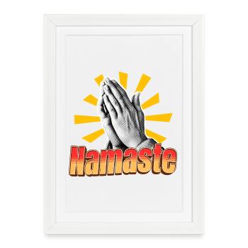 Namaste - Spiritual message - Framed poster (27 × 37 cm) - white - Front
