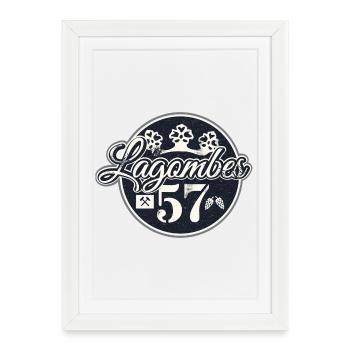 Sejerlänner Lagombes Allrounder Siegerländer Platt - Affiche encadrée (27 × 37 cm) - blanc - Devant