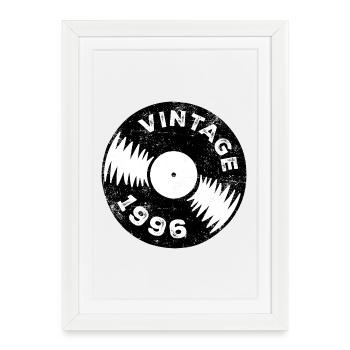 30e anniversaire du millésime 1996 - Affiche encadrée (27 × 37 cm) - blanc - Devant