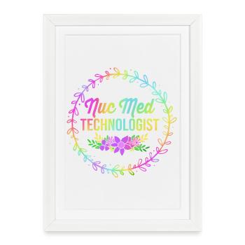 Technicien en radiologie - Affiche encadrée (27 × 37 cm) - blanc - Devant
