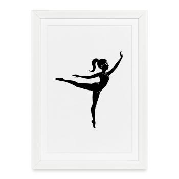 Gymnastics Girl - Framed poster (27 × 37 cm) - white - Front