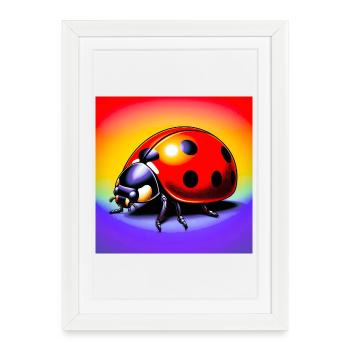 ladybird - Framed poster (27 × 37 cm) - white - Front