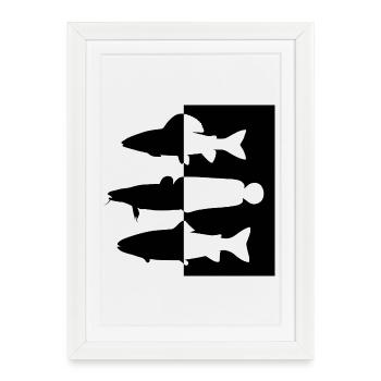 Grayling region - Framed poster (27 × 37 cm) - white - Front