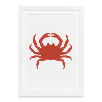 Silhouette cramoisie - Affiche encadrée (27 × 37 cm) - blanc - Devant