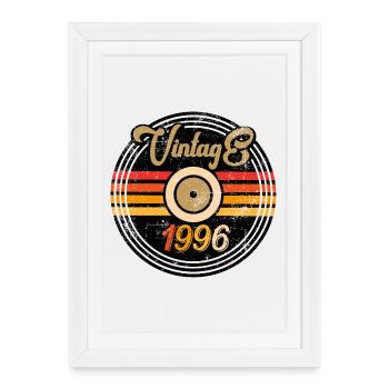 Millésime 1996 - Affiche encadrée (27 × 37 cm) - blanc - Devant
