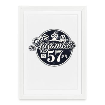 Siegerland Lagombes Lagömbes Mädchen für alles! - Gerahmtes Poster (27 × 37 cm) - Weiß - Vorne