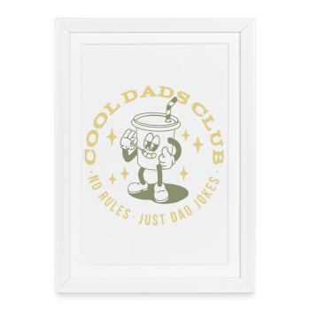 Cool Dads Club Father's Day Father Gift - Framed poster (27 × 37 cm) - white - Front