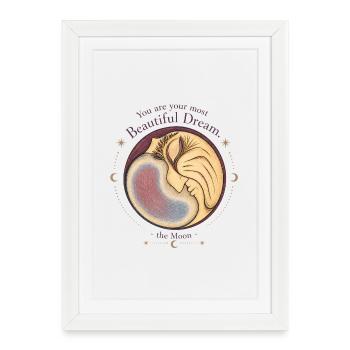 Beautiful Dream Moon - Framed poster (27 × 37 cm) - white - Front