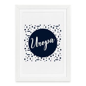 Bébé annonce arrière-grand-père - Affiche encadrée (27 × 37 cm) - blanc - Devant