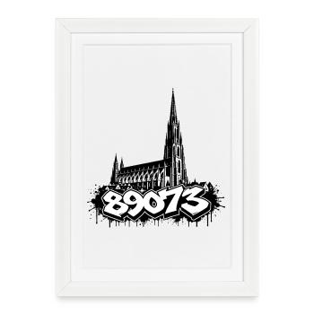 Ulm Motif 5 - Framed poster (27 × 37 cm) - white - Front