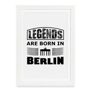 Les Légendes de Berlin - Affiche encadrée (27 × 37 cm) - blanc - Devant