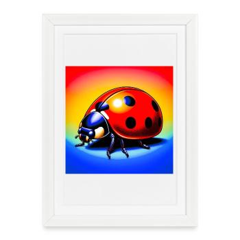 ladybird - Framed poster (27 × 37 cm) - white - Front