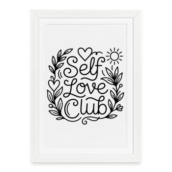 L’amour de soi - Affiche encadrée (27 × 37 cm) - blanc - Devant