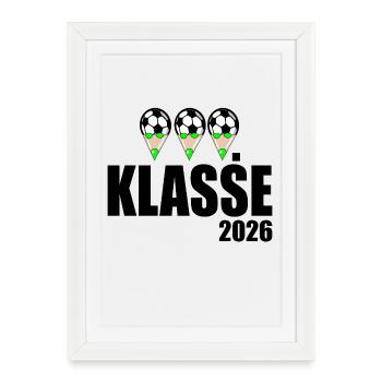 Football 3e Grade 2026 - Affiche encadrée (27 × 37 cm) - blanc - Devant