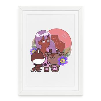 Kawaii Kitchen & Magical Prosthetic - Framed poster (27 × 37 cm) - white - Front
