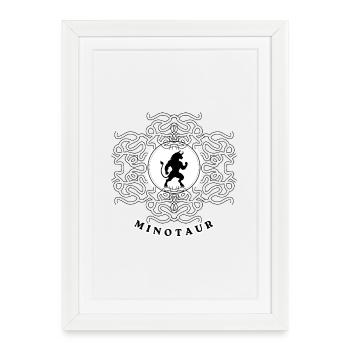 Minotaure - Affiche encadrée (27 × 37 cm) - blanc - Devant