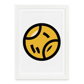 Balle de tennis Jouet pour chien Jeu sportif - Affiche encadrée (27 × 37 cm) - blanc - Devant