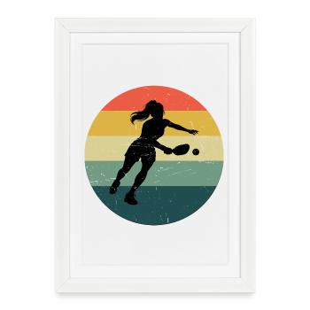 Pickleball Fan Design for Pickleball Player Fans - Framed poster (27 × 37 cm) - white - Front