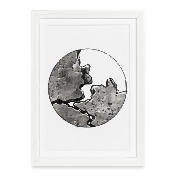 Sacred Fragment – Ancient Wabi Sabi Relic - Framed poster (27 × 37 cm) - white - Front
