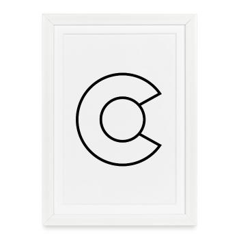 Drapeau de l’État du Colorado - Affiche encadrée (27 × 37 cm) - blanc - Devant