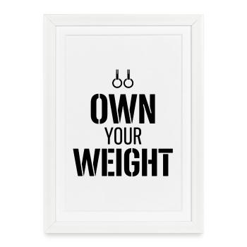 Calisthenics Bodyweight Training Fitness Strength - Framed poster (27 × 37 cm) - white - Front