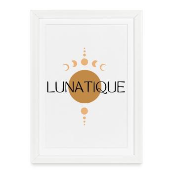 Lunatique - Affiche encadrée (27 × 37 cm) - blanc - Devant