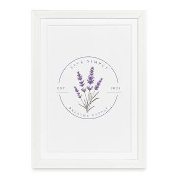Lavender - Framed poster (27 × 37 cm) - white - Front