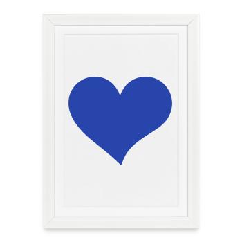 Heart - Framed poster (27 × 37 cm) - white - Front