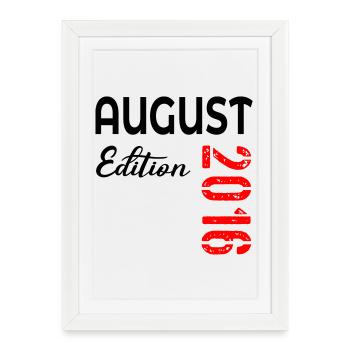 10th Birthday August 2016 - Framed poster (27 × 37 cm) - white - Front