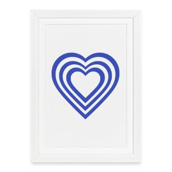 Heart - Framed poster (27 × 37 cm) - white - Front