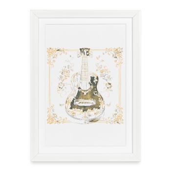 Ukulele Comic - Framed poster (27 × 37 cm) - white - Front