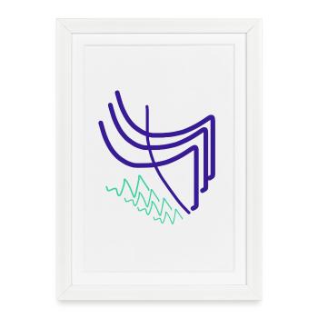 Qu’est-ce que je donne à un artiste ? - Affiche encadrée (27 × 37 cm) - blanc - Devant