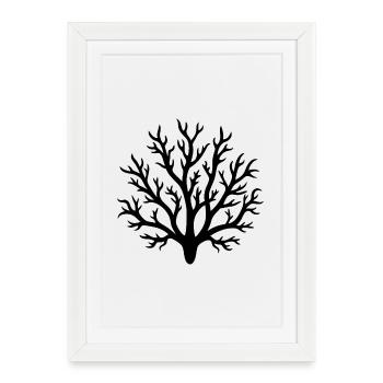 coral - Framed poster (27 × 37 cm) - white - Front