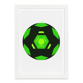 Sci Fi Golf Ball Icon - Framed poster (27 × 37 cm) - white - Front