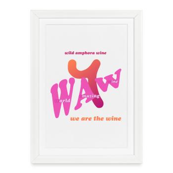 waw - Wild Amphora Wine - Framed poster (27 × 37 cm) - white - Front
