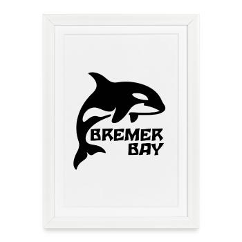 Bremer Bay Orca - Framed poster (27 × 37 cm) - white - Front