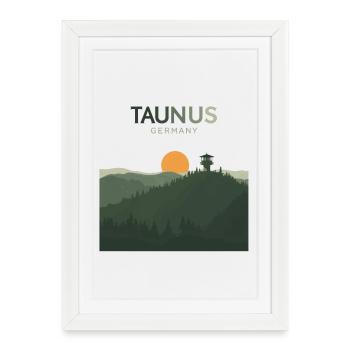 Allemagne de Taunus | Affiche vintage de montagne - Affiche encadrée (27 × 37 cm) - blanc - Devant