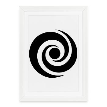 Japanese Spiral - Framed poster (27 × 37 cm) - white - Front