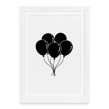 Birthday Balloons - Framed poster (27 × 37 cm) - white - Front
