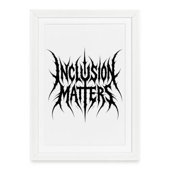 Inclusion is important – Special education – Freundli - Framed poster (27 × 37 cm) - white - Front