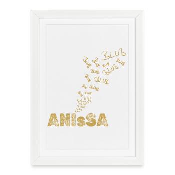 Anissa as sailing - Framed poster (27 × 37 cm) - white - Front