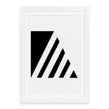 Stylish strokes - Framed poster (27 × 37 cm) - white - Front