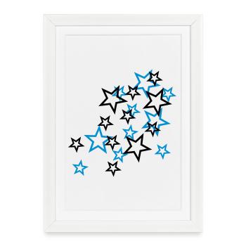 stars - Affiche encadrée (27 × 37 cm) - blanc - Devant